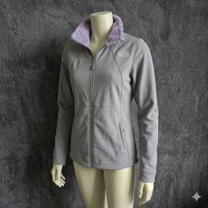 The North Face Apex Risor Softshell Jacket Grey Fleece Lined Women's Size Small